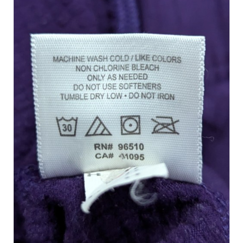 Under Armour sz S Mock Neck 1/4 zip Fleece Lined Top purple coldgear ls 3757 - Picture 5 of 5